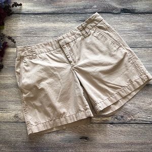 LOFT dark tan/khaki chino shorts sz 2